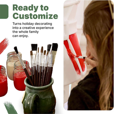 Step2 Paintable Large Outdoor 3-Piece Holiday Christmas JOY Letters Decor, White