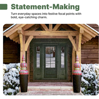 Step2 Paintable Indoor Outdoor Christmas Ornament Topiary for 15" Planters