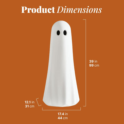 Step2 Boo Buddy Halloween Ghost Indoor Outdoor Fall Seasonal Decoration, 2 Pack