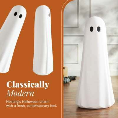 Step2 Boo Buddy Halloween Ghost Indoor Outdoor Fall Seasonal Decoration, 2 Pack