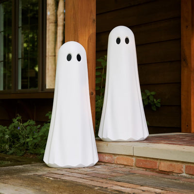 Step2 Boo Buddy Halloween Ghost Indoor Outdoor Fall Seasonal Decoration, 2 Pack