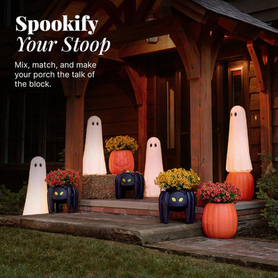 Step2 Boo Buddy Halloween Ghost Indoor Outdoor Fall Seasonal Decoration, White