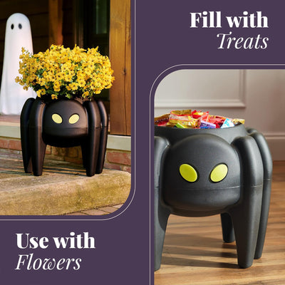 Step2 Spooky Spider Planter Indoor Outdoor Halloween Decoration or Candy Dish