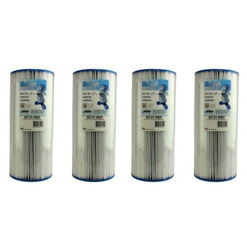 4 Unicel 6CH-960 Spa Premium Replacement Pool Filter Cartridges 6540-476