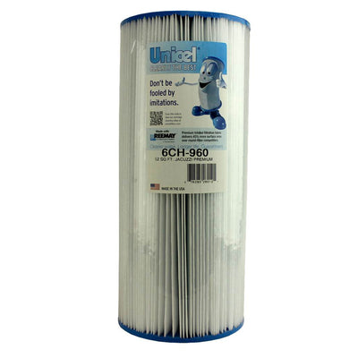 Unicel 6CH-960 Replacement 52 SqFt Filter Cartridge for Hot Tub Spa, 113 Pleats