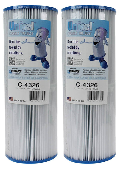 Unicel C-4326 Replacement 25 Sq Ft Pool Hot Tub Spa Filter Cartridge (2 Pack)