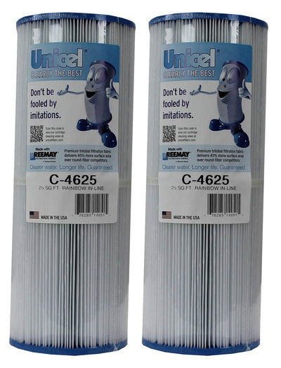 Unicel C-4625 Rainbow Pentair In-Line Replacement Spa Cleaner Filter Cartridges