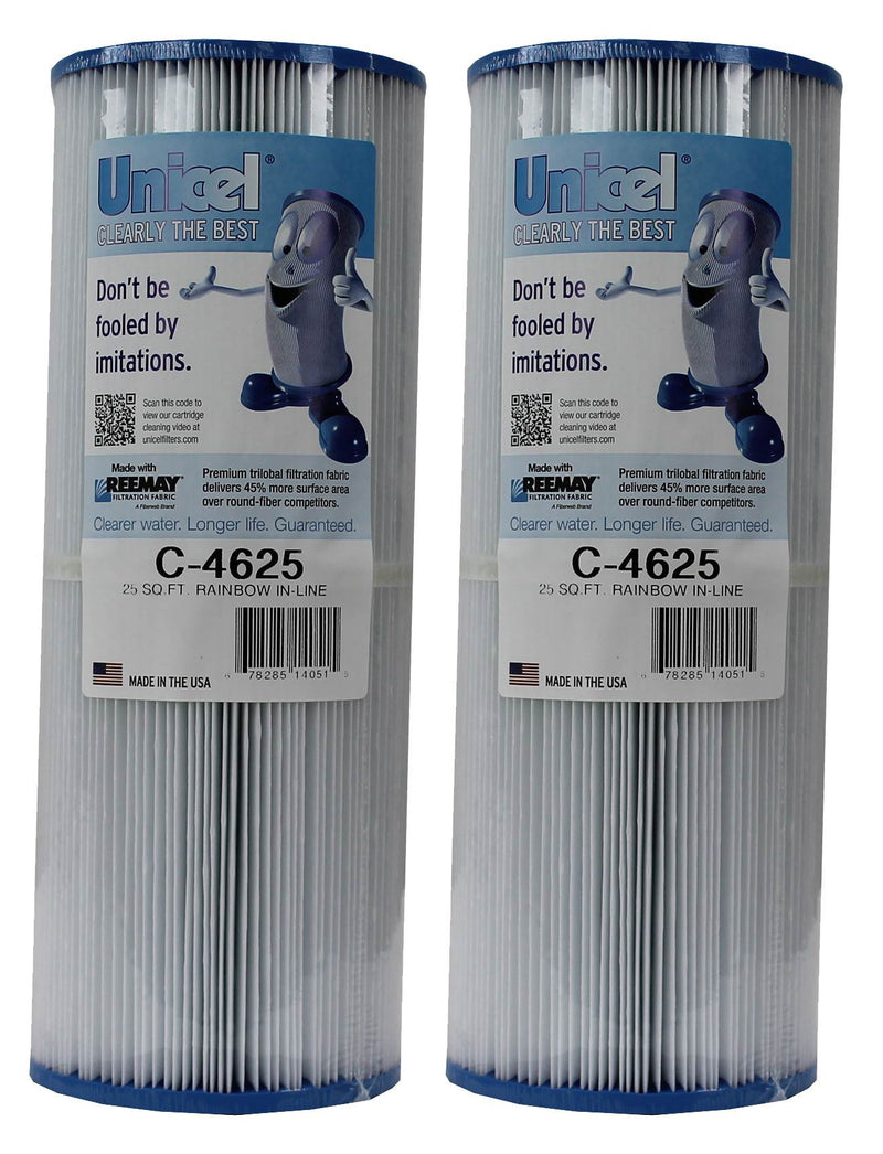 Unicel C-4625 Rainbow Pentair In-Line Replacement Spa Cleaner Filter Cartridges