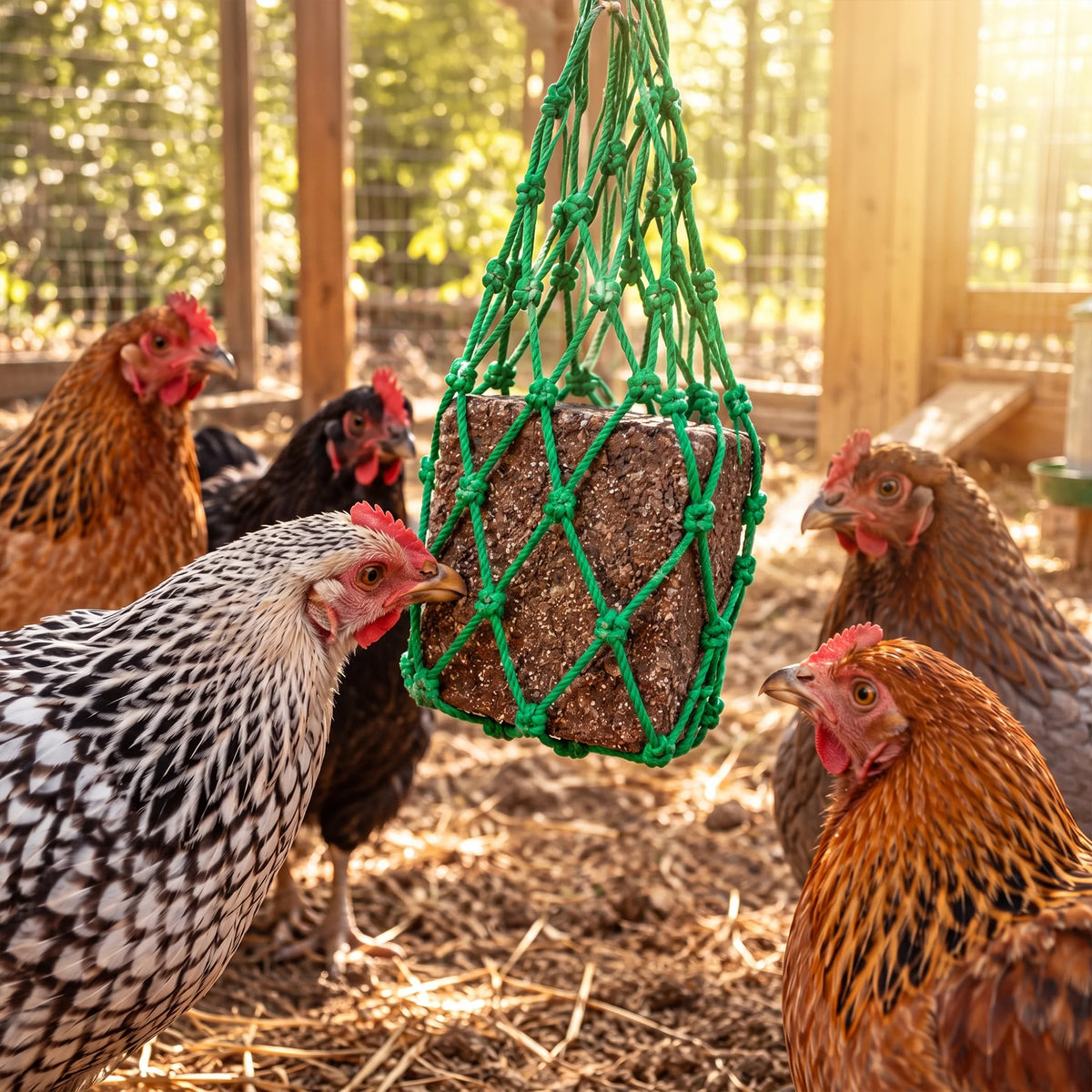 Sun Joe Poultry Grit Pecking Block for Chickens, Ducks, and Turkeys, 25 Lbs
