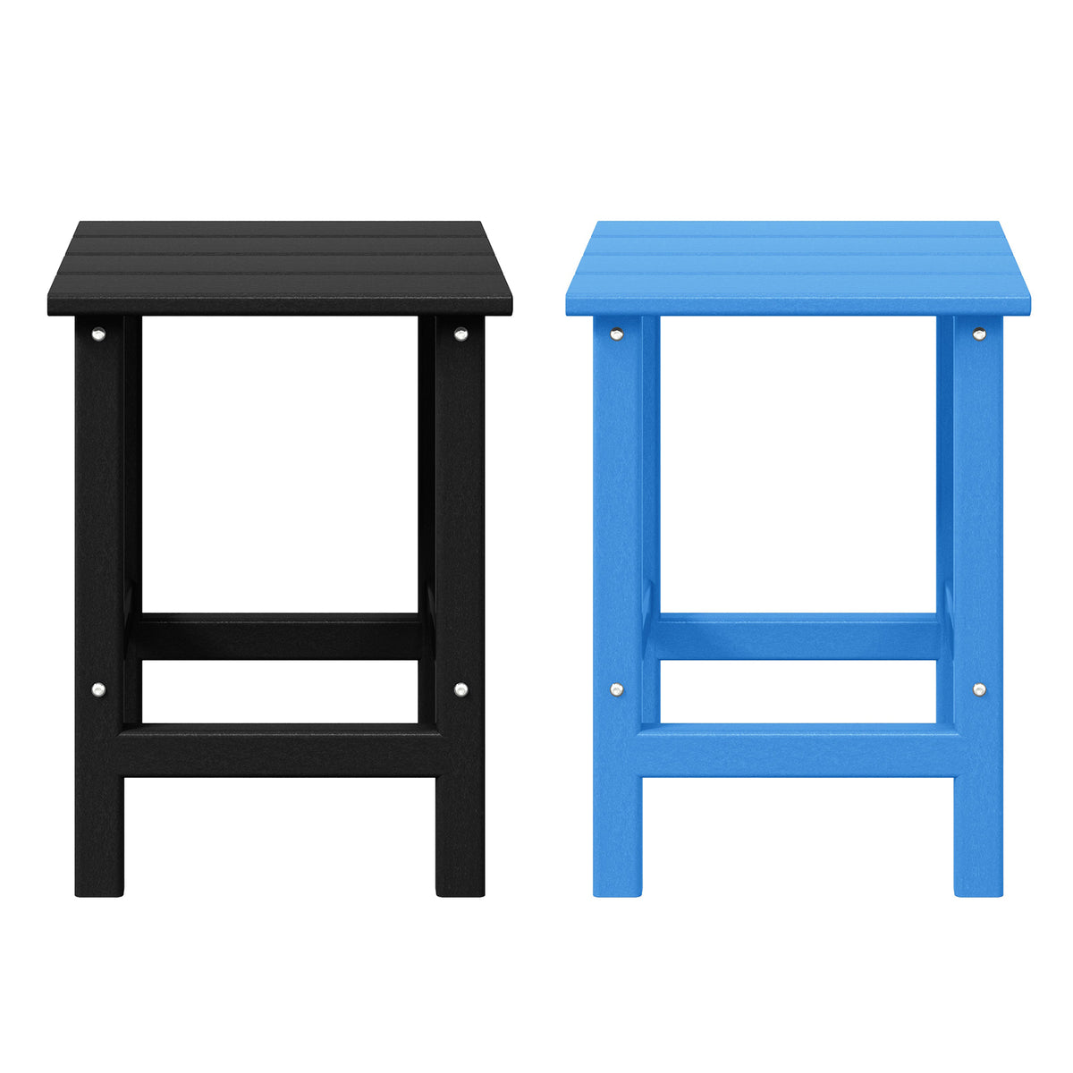 WestinTrends Malibu 14" Square Outdoor Side Table for Adirondack Chair, 2 Pack