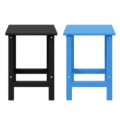WestinTrends Malibu 14" Square Outdoor Side Table for Adirondack Chair, 2 Pack