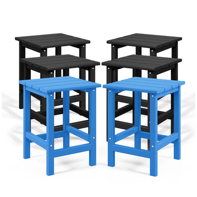 WestinTrends Malibu 14" Square Outdoor Side Table for Adirondack Chair, 6 Pack