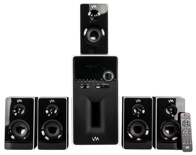 VM Audio EXMS581W 1000W 5.1 Home Surround Sound Speakers System - Open Box