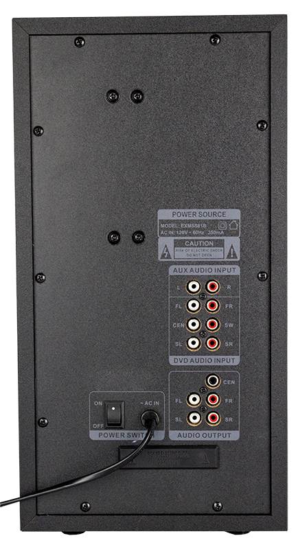 VM Audio EXMS581W 1000W 5.1 Home Surround Sound Speakers System - Open Box