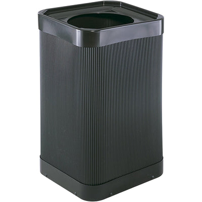 Safco At-Your-Disposal 38 Gallon Trash Can for Offices and Break Rooms, Black