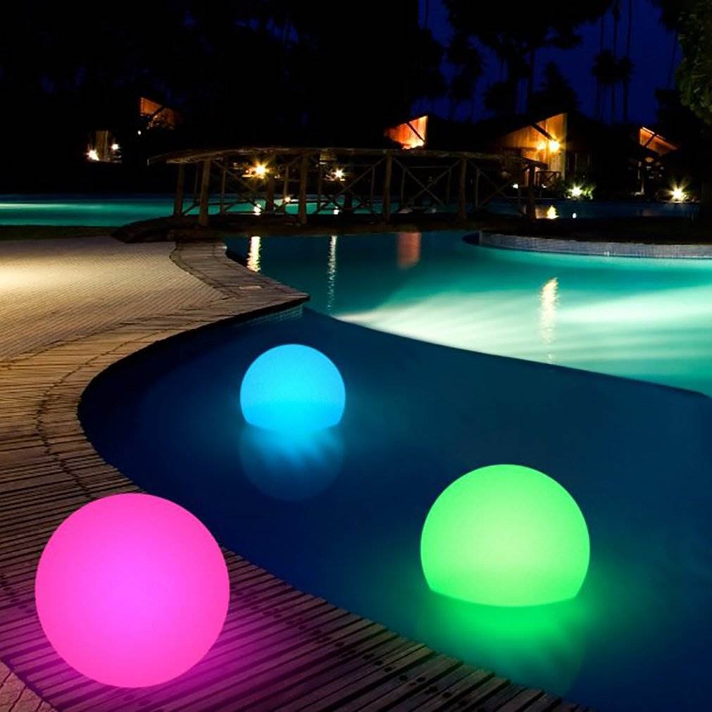 Main Access Ellipsis Pool Waterproof Color Changing Floating LED Light (Used) - VMInnovations