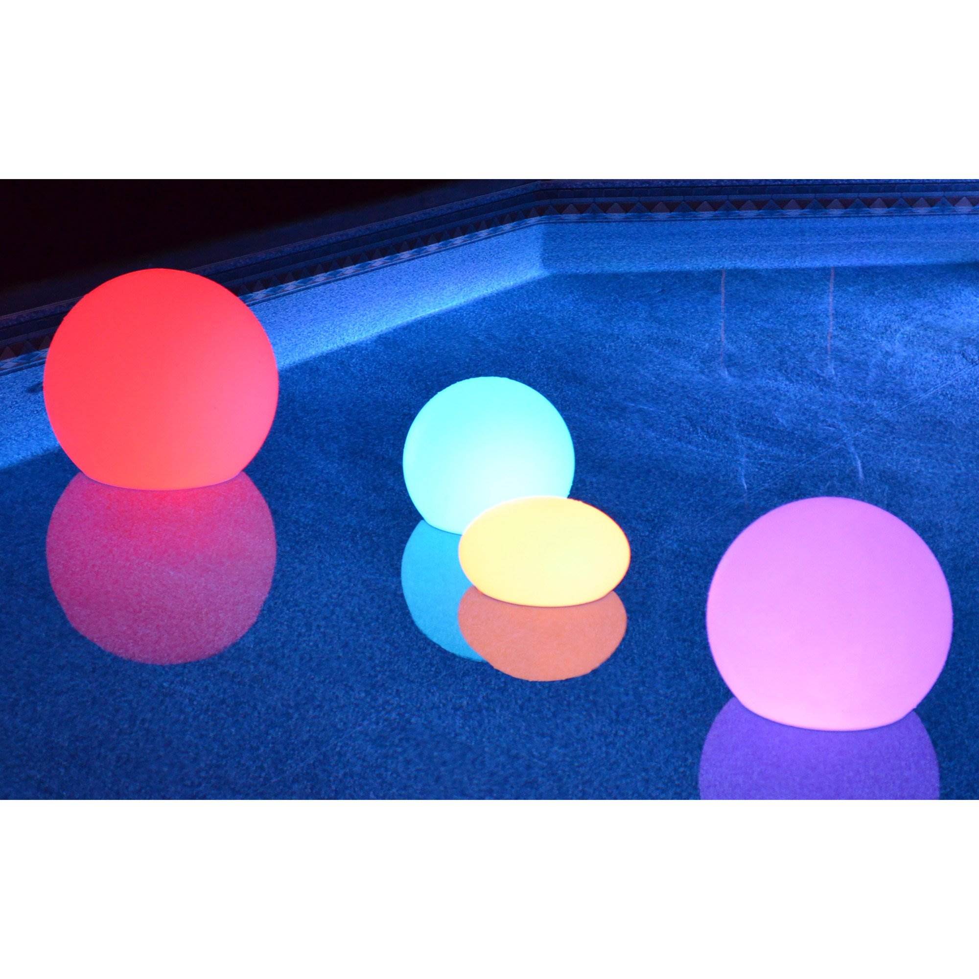 Main Access Ellipsis Pool Waterproof Color Changing Floating LED Light (Used) - VMInnovations