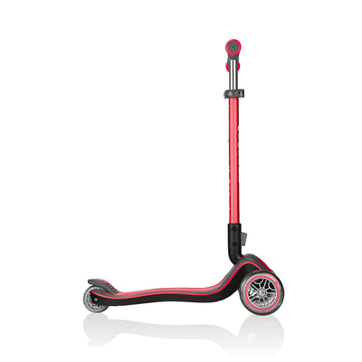 Globber Elite Deluxe 3-Wheel Kids Kick Scooter for Boys and Girls, Red (Used)