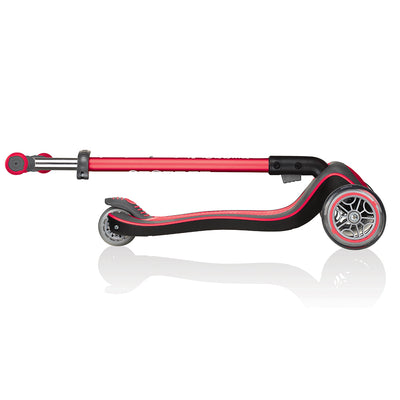 Globber Elite Deluxe 3-Wheel Kids Kick Scooter for Boys and Girls, Red (Used)