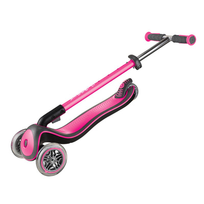 Globber Elite 3-Wheel Kids Kick Scooter for Boys and Girls, Deep Pink (Open Box)