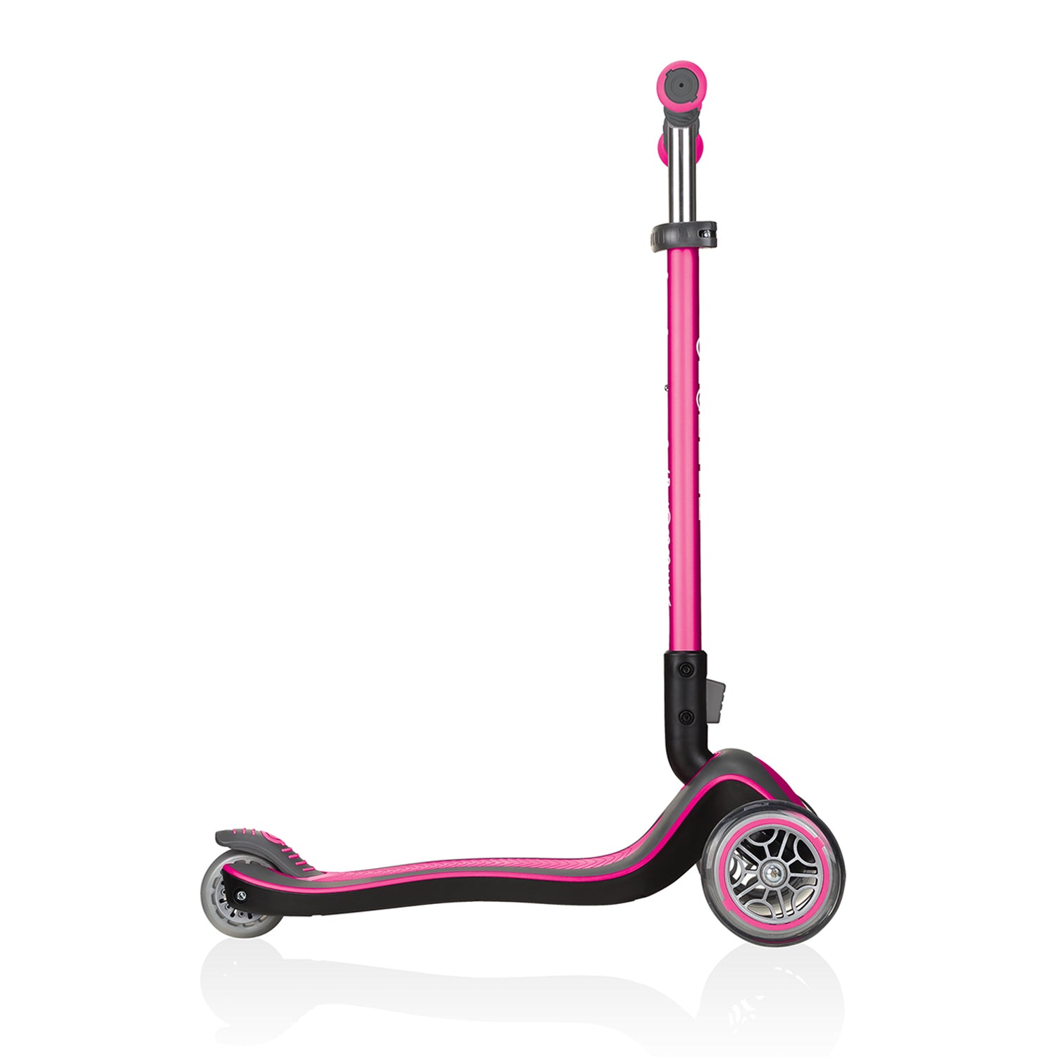 Globber Elite 3-Wheel Kids Kick Scooter for Boys and Girls, Deep Pink (Open Box)