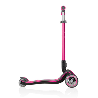 Globber Elite 3-Wheel Kids Kick Scooter for Boys and Girls, Deep Pink (Open Box)
