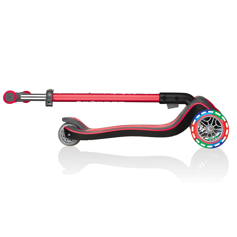 Globber Primo Plus 3-Wheel Kick Scooter w/ LED Light Up Wheels, Red (For Parts)