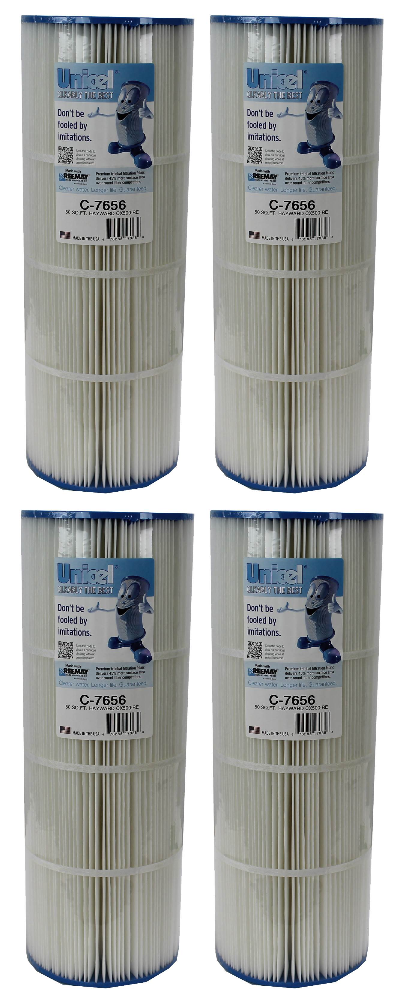 Unicel C-7656 Replacement 50 Sq Ft Pool Spa Filter Cartridge, 108 Pleats, 4 Pack - VMInnovations