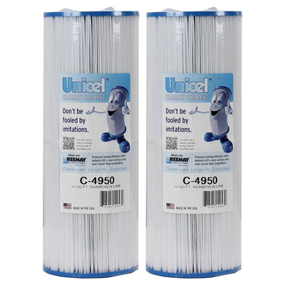 Unicel C-4950 Replacement 50 Sq Ft Pool Hot Tub Spa Filter Cartridge (2 Pack)