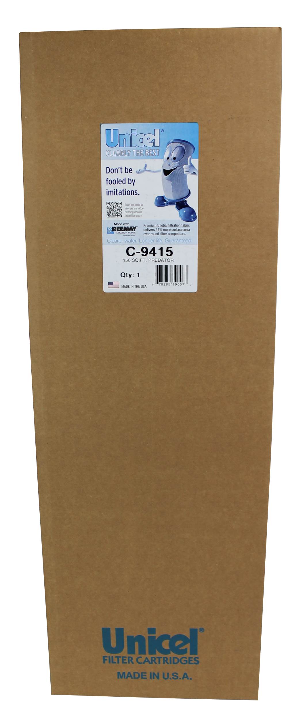 Unicel C-9415 Replacement 150 Sq Ft Pool Filter Cartridge, 175 Pleats, 4 Pack