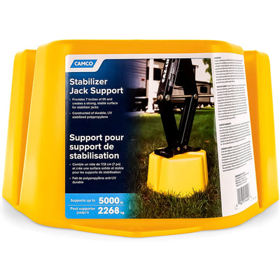 Camco Leveling Stabilizer Jack Support Stand, 5000 Pound Load Capacity(Open Box) - VMInnovations