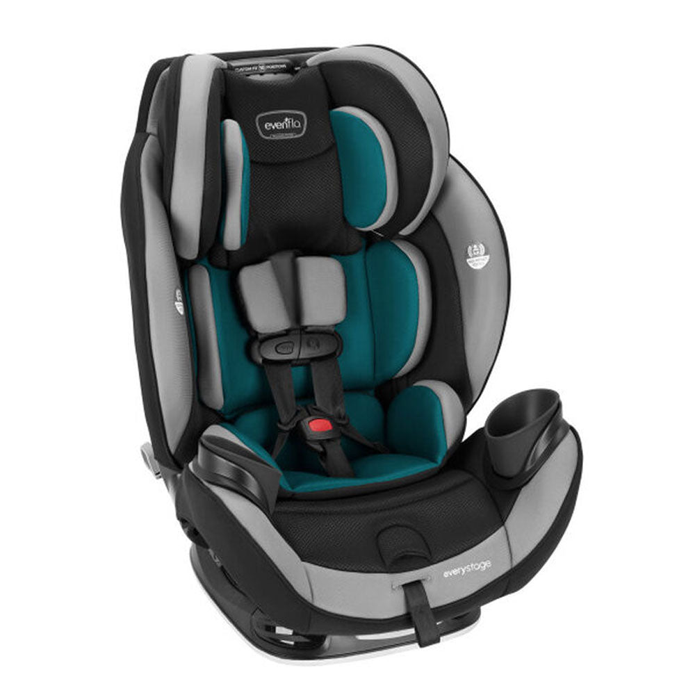 Evenflo EveryStage DLX Rear-Facing Convertible Car and Booster Seat, Reef Blue (Used)