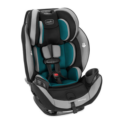 Evenflo EveryStage DLX Rear-Facing Convertible Car and Booster Seat, Reef Blue (Used)