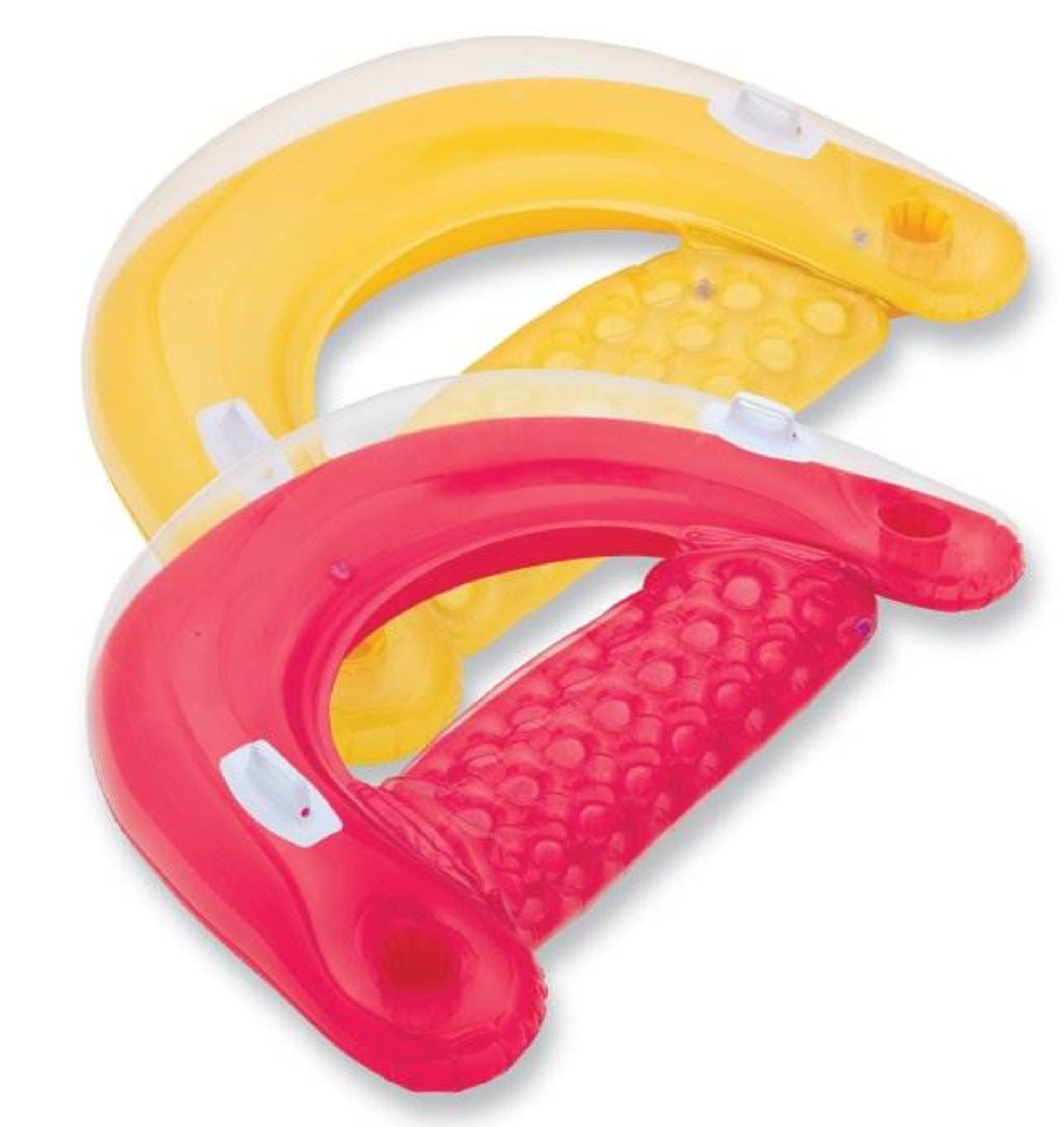 Intex Sit 'N Float Inflatable Colorful Floating Loungers, 2 Pack (Colors Vary) - VMInnovations
