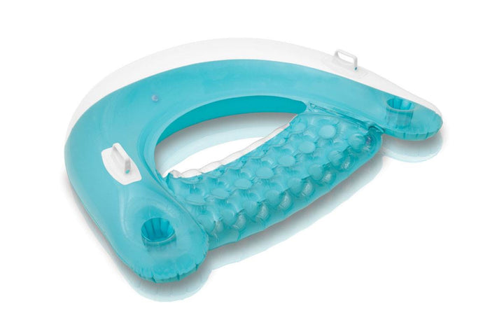 Intex Sit 'N Float Inflatable Colorful Floating Loungers, 2 Pack (Colors Vary)
