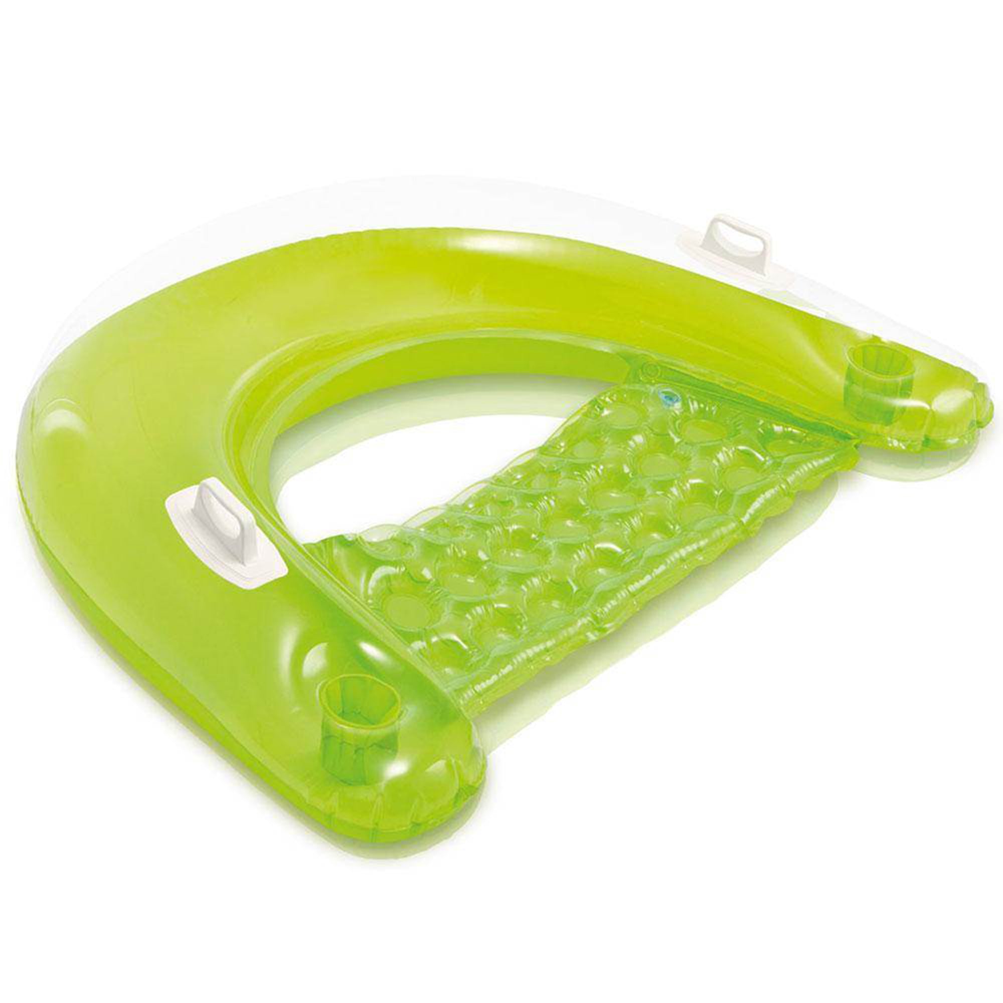 Intex Sit 'N Float Inflatable Floating Pool Lounger Tubes, 4 Pack (Colors Vary) - VMInnovations