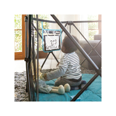 Evenflo Play Away Indoor and Outdoor Portable Playard with Canopy, Cedar Grove