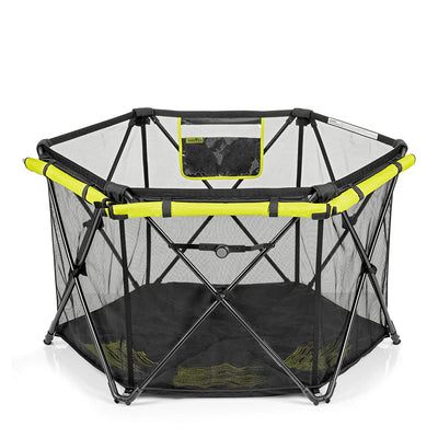 Evenflo Play Away Portable Indoor and Outdoor Lightweight Playard Deluxe, Black - VMInnovations