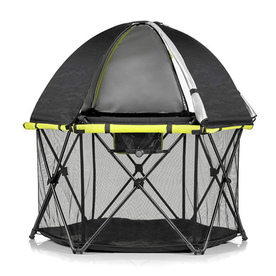 Evenflo Play Portable Indoor & Outdoor Lightweight Playard Deluxe, Black (Used) - VMInnovations