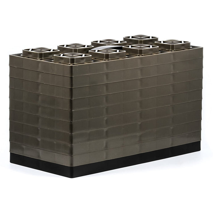 Camco FasTen 4x2 RV Camper Leveling Stabilizer Blocks for Dual Tires (Open Box)