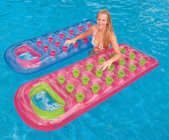 Intex 59895EP 18-Pocket Suntanner Lounge Floating Lounger (Set of 2) - VMInnovations