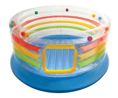 INTEX Inflatable Jump-O-Lene Transparent Kids Bouncer & Quick Fill Air Pump