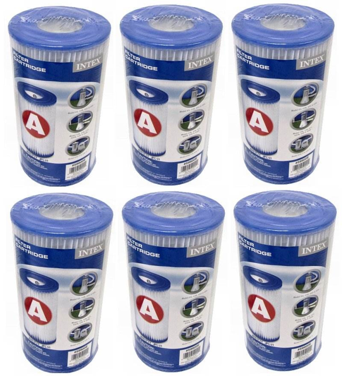 Intex 12ft x 30in Metal Frame Round Swimming Pool Set 530 GPH Pump & 6 A Filters - VMInnovations