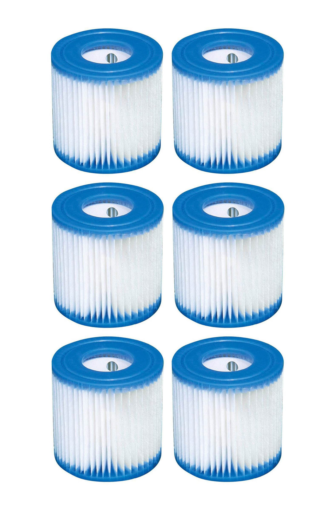 Intex 10ft x 30in Metal Frame Above Ground Pool Set & 6 Type H Filter Cartridges