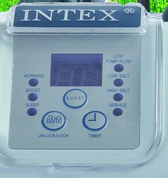 Intex 2100 GPH Krystal Clear Sand Filter Pool Pump & Saltwater Chlorniator