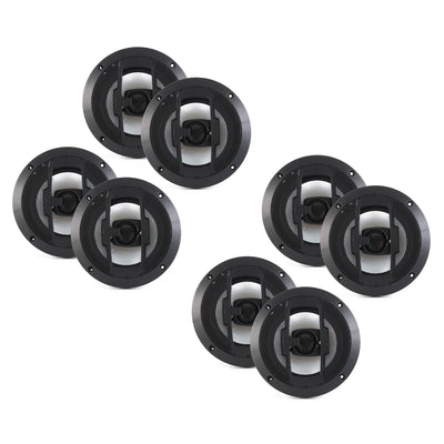 Boss 6.5 Inch 300W 3 Way Car Audio Coaxial 4 Ohm Stereo Speakers Pair (4 Pack)