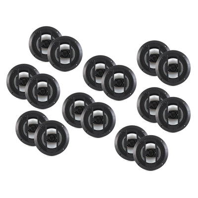 Boss R63 6.5 Inch 300W 3 Way Audio Coaxial 4 Ohm Stereo Speakers Pair (8 Pack)