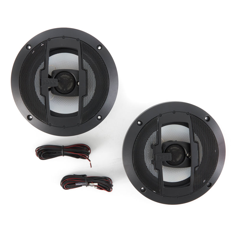 Boss Audio R63 Riot 6.5" 600W 3 Way Car Audio Coaxial Speakers Stereo 4 Ohm