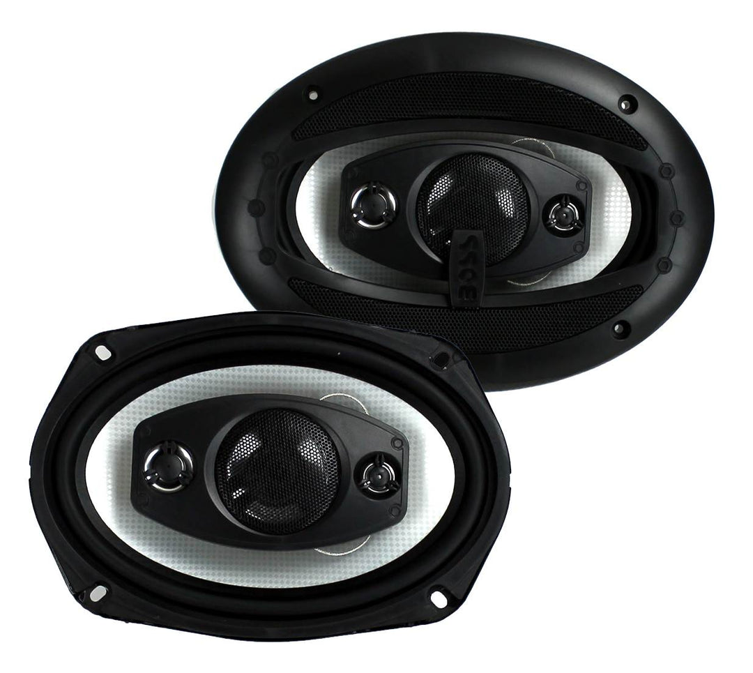 Boss Riot R94 6x9 Inch 500W 4 Way Car Coaxial Audio Speakers Stereo (2 Pack)