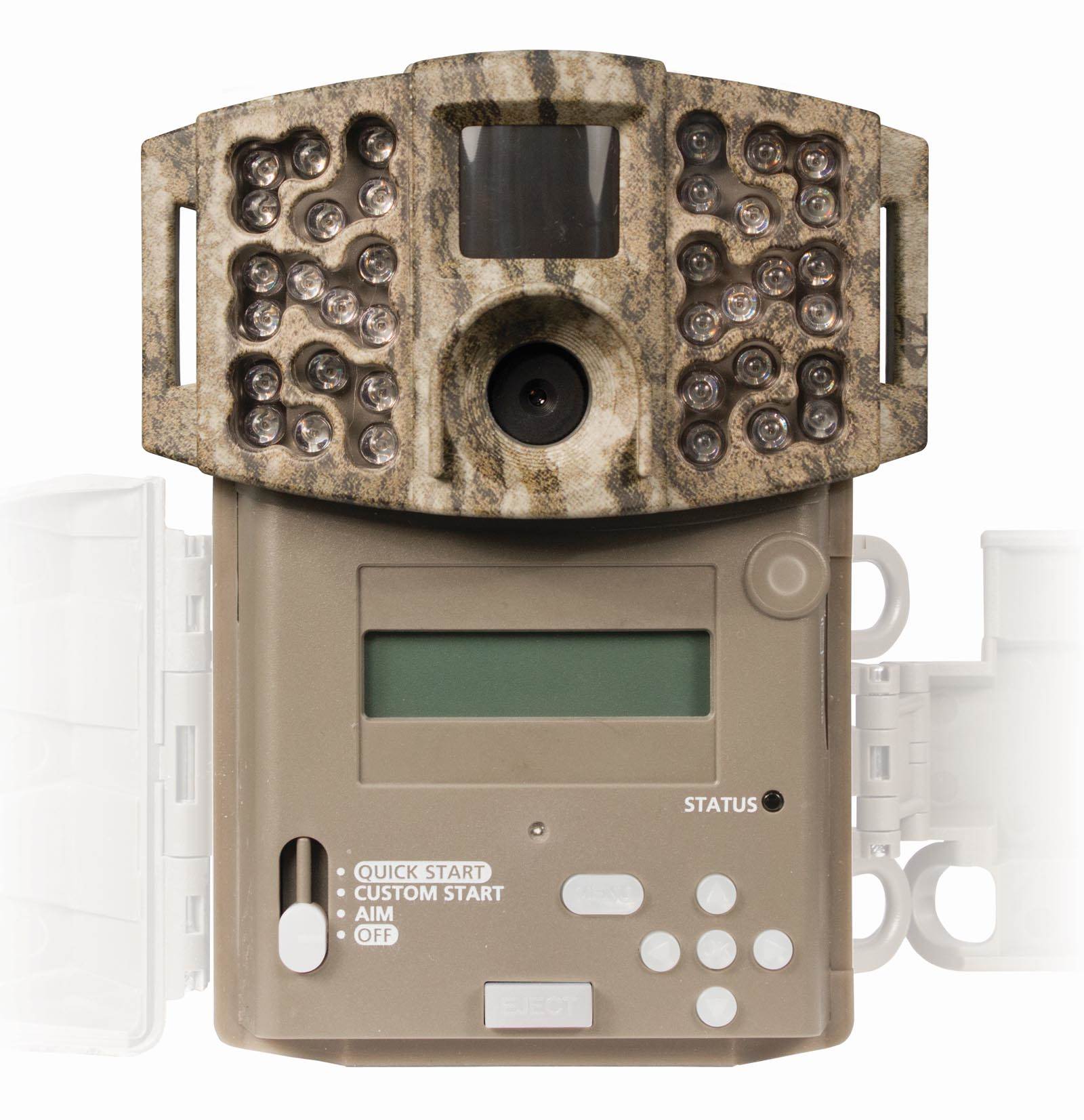 (2) Moultrie Low Glow 14MP Mini 888 Infrared Trail Game Cameras + 8GB SD Cards
